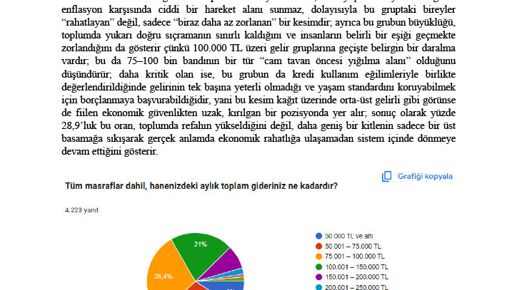 MEMURLARIN GEÇİM DÜZEYİ ANKETİ – ÖZET RAPOR