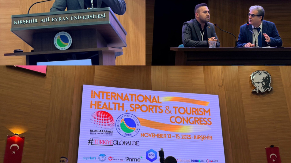 KAMUSAM BAŞKANI ÇİFTÇİOĞLU KIRŞEHİR AHİ EVRAN ÜNİVERSİTESİNDE ULUSLARARASI SAĞLIK ENSTİTÜSÜ KONGRESİNE KATILDI