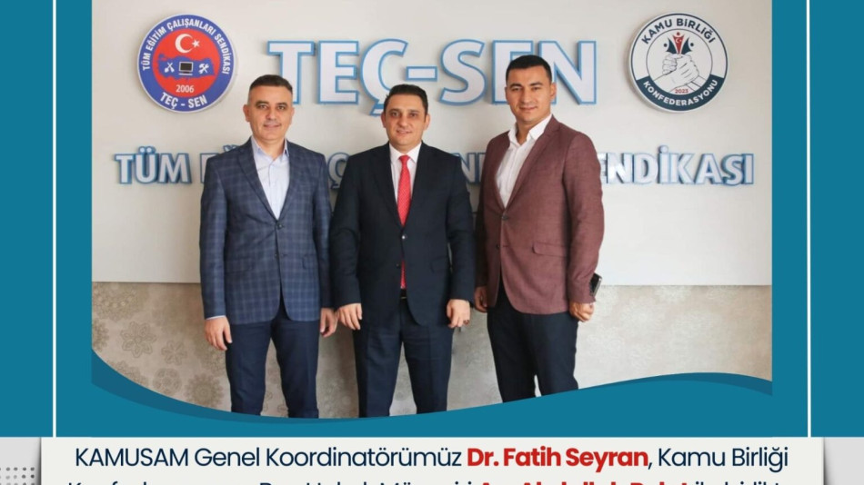 KAMUSAM’dan Teç-Sen Genel Başkanı Ümit Demirel’e Nezaket Ziyareti