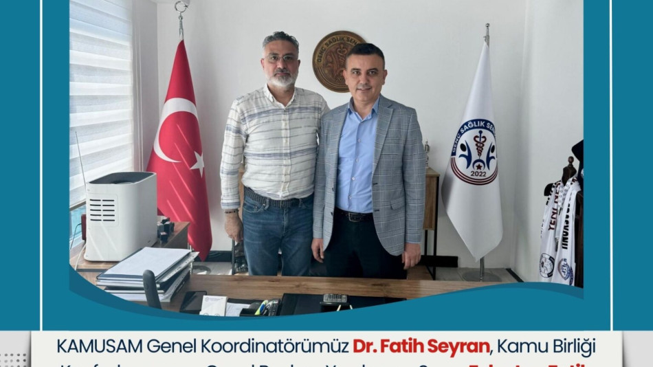 KAMUSAM Genel Koordinatörü Dr. Fatih Seyran’dan Feleytun Fatih Gönç’e Ziyaret