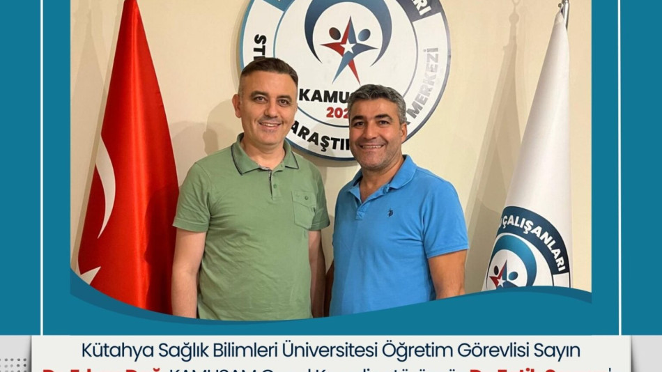 Dr. Erhan Dağ’dan KAMUSAM Genel Koordinatörü Dr. Fatih Seyran’a Nezaket Ziyareti