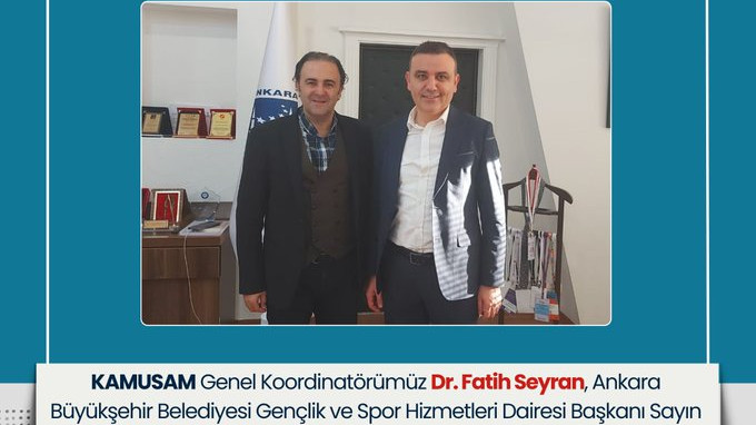 KAMUSAM’dan ABB Gençlik ve Spor Hizmetleri Dairesi Başkanı Doç. Dr. Serkan Yorgancılar’a Ziyaret