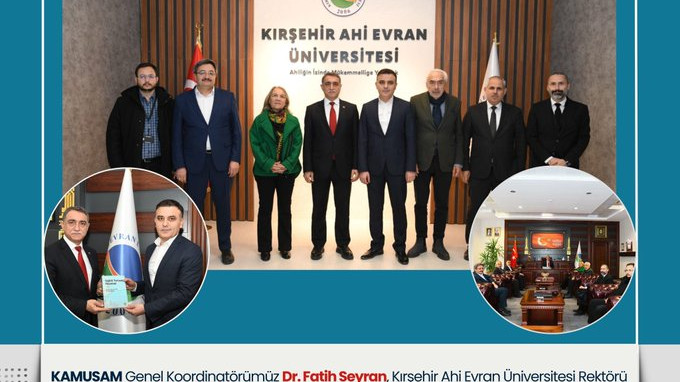 KAMUSAM’dan Rektör Prof. Dr. Mustafa Karahocagil’e Nezaket Ziyareti