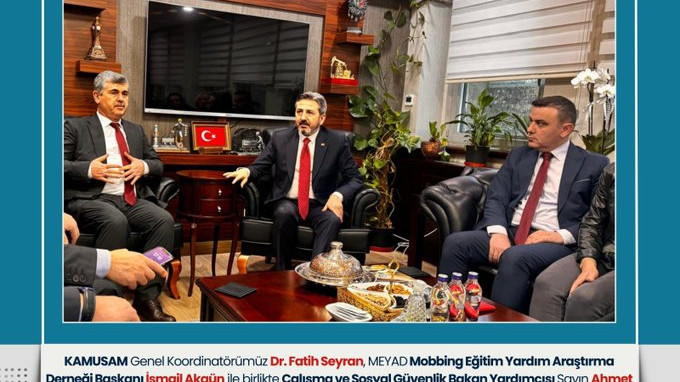 KAMUSAM’dan Bakan Yardımcısı Ahmet Aydın’a Ziyaret